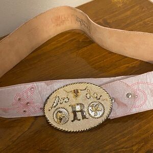 Dos de ORO Belt with Gold Buckle